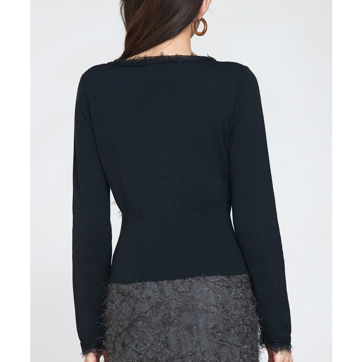 ハイウエストショート丈ニットカーディガン | SAISON DE PAPILLON  | 詳細画像14 