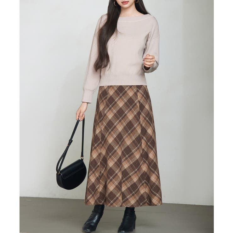 オフショルダー 長袖 ニットトッブス | SAISON DE PAPILLON  | 詳細画像29 