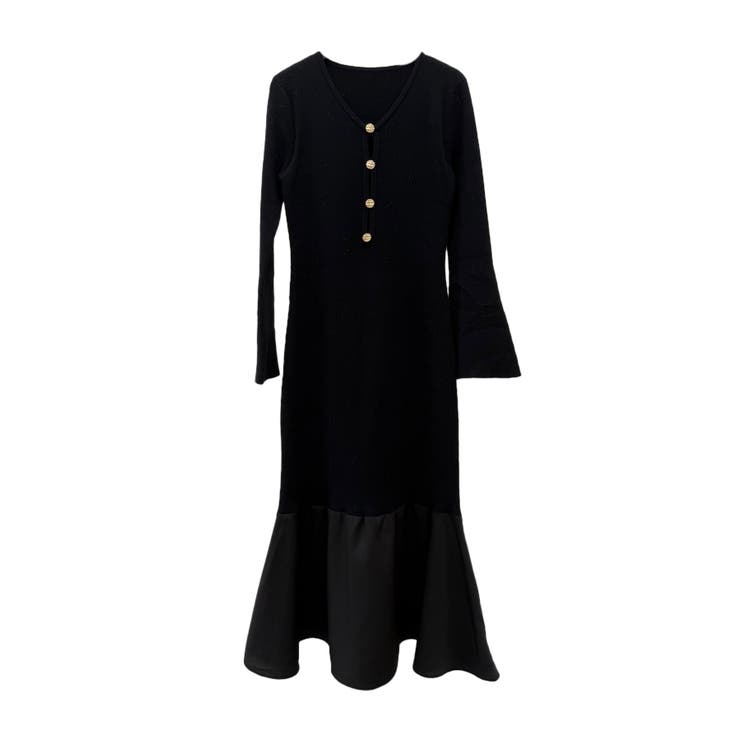 デシンドッキングマーメイドニットワンピース | SAISON DE PAPILLON  | 詳細画像10 