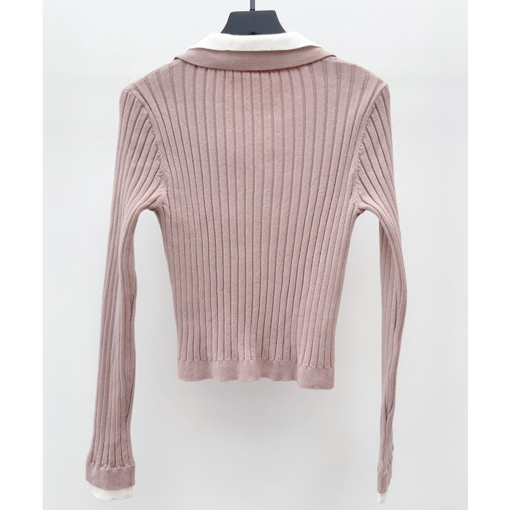 レイヤー配色カラーリブニット | SAISON DE PAPILLON  | 詳細画像35 