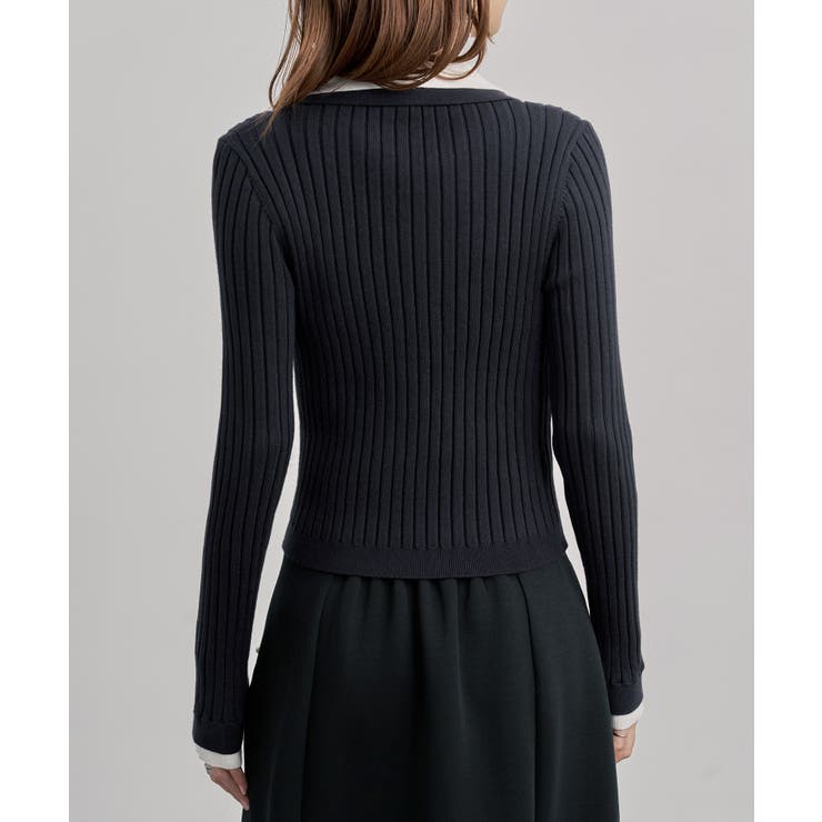 レイヤー配色カラーリブニット | SAISON DE PAPILLON  | 詳細画像29 