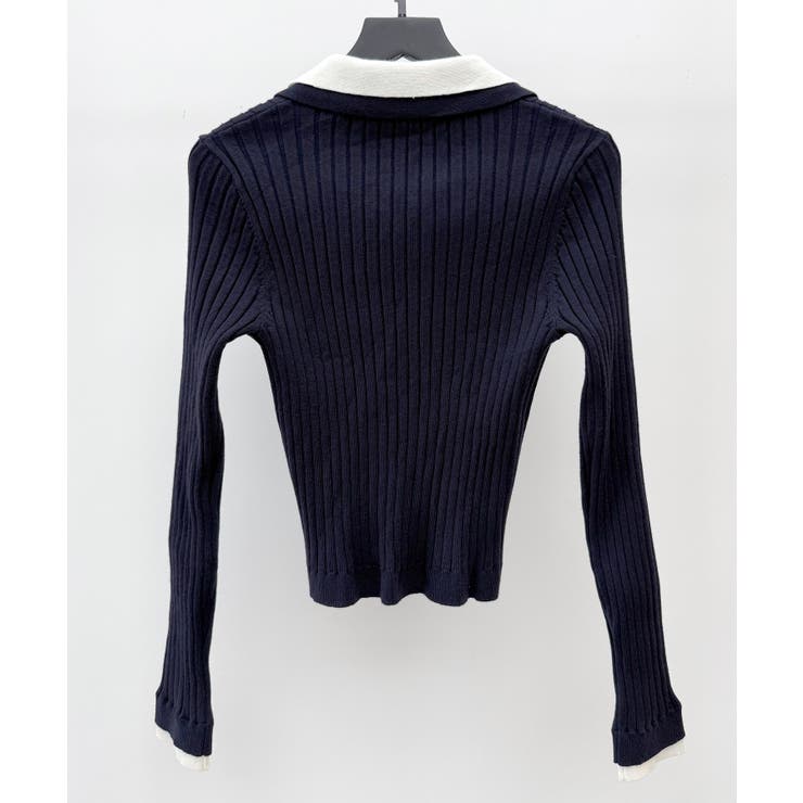 レイヤー配色カラーリブニット | SAISON DE PAPILLON  | 詳細画像26 