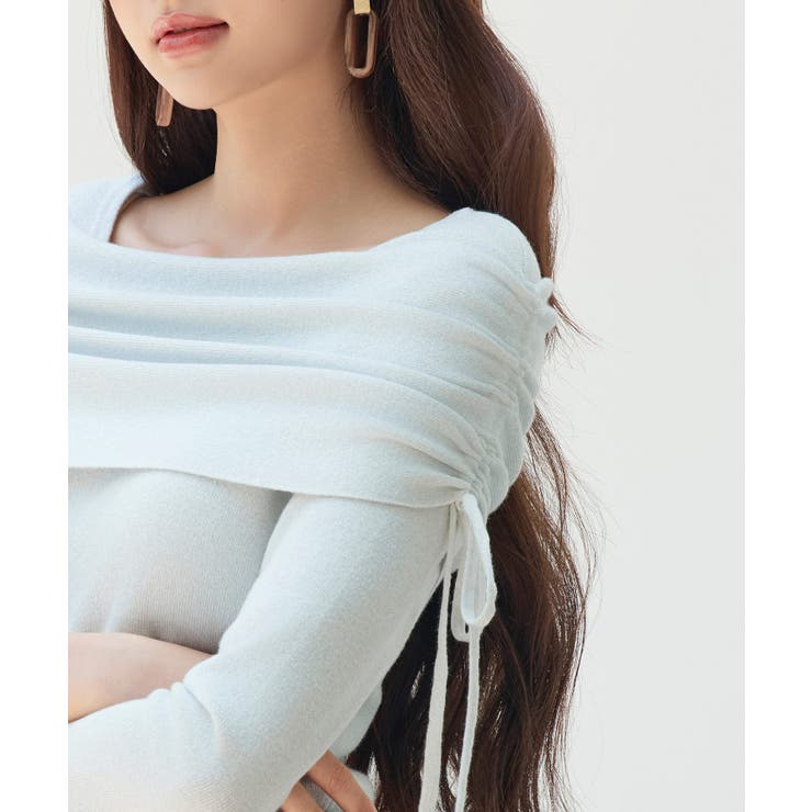 オフショルダーニットトップス | SAISON DE PAPILLON  | 詳細画像25 