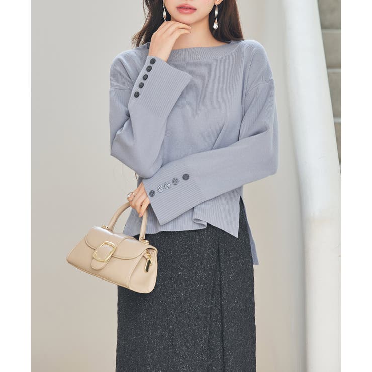 ドロップド・ショルダーショート丈セーター | SAISON DE PAPILLON  | 詳細画像31 