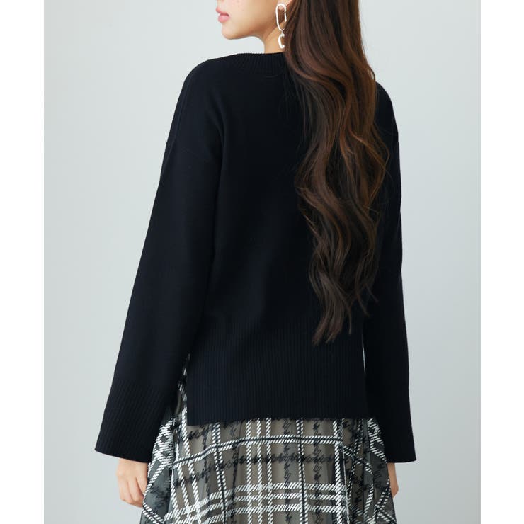 ドロップド・ショルダーショート丈セーター | SAISON DE PAPILLON  | 詳細画像5 