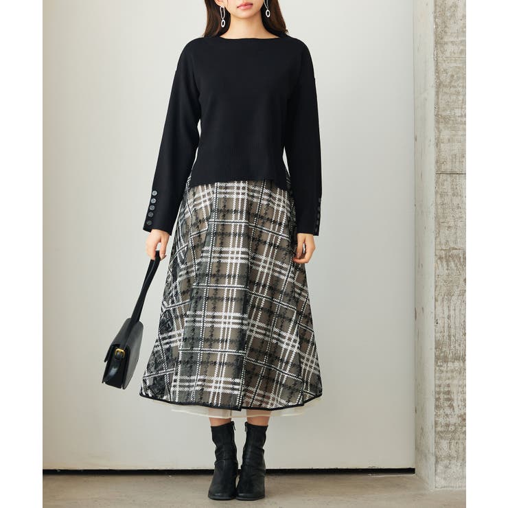 ドロップド・ショルダーショート丈セーター | SAISON DE PAPILLON  | 詳細画像6 