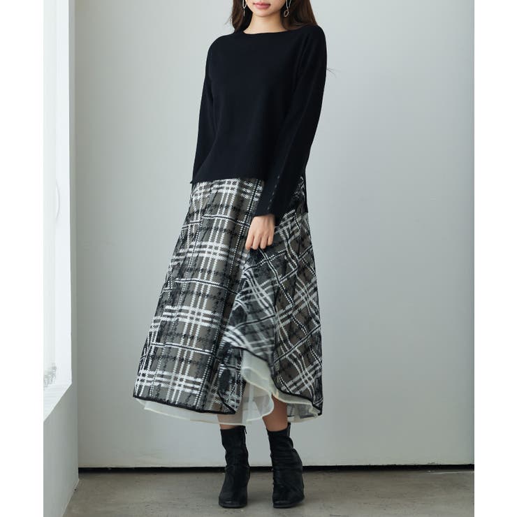 ドロップド・ショルダーショート丈セーター | SAISON DE PAPILLON  | 詳細画像7 