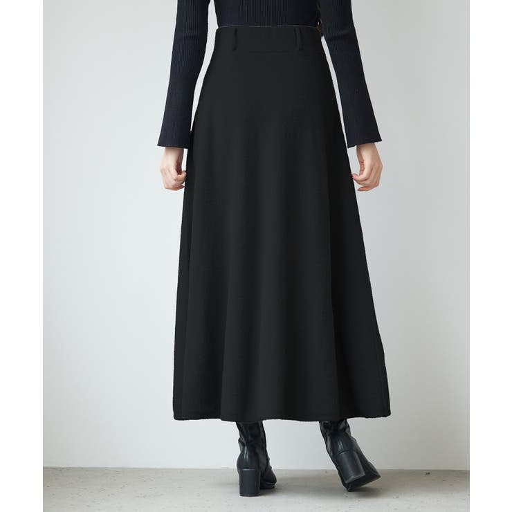 ベーシックレーヨン混ニットフレアスカート | SAISON DE PAPILLON  | 詳細画像12 