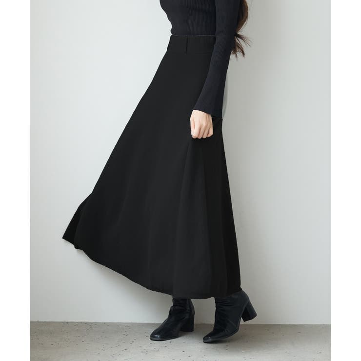 ベーシックレーヨン混ニットフレアスカート | SAISON DE PAPILLON  | 詳細画像15 