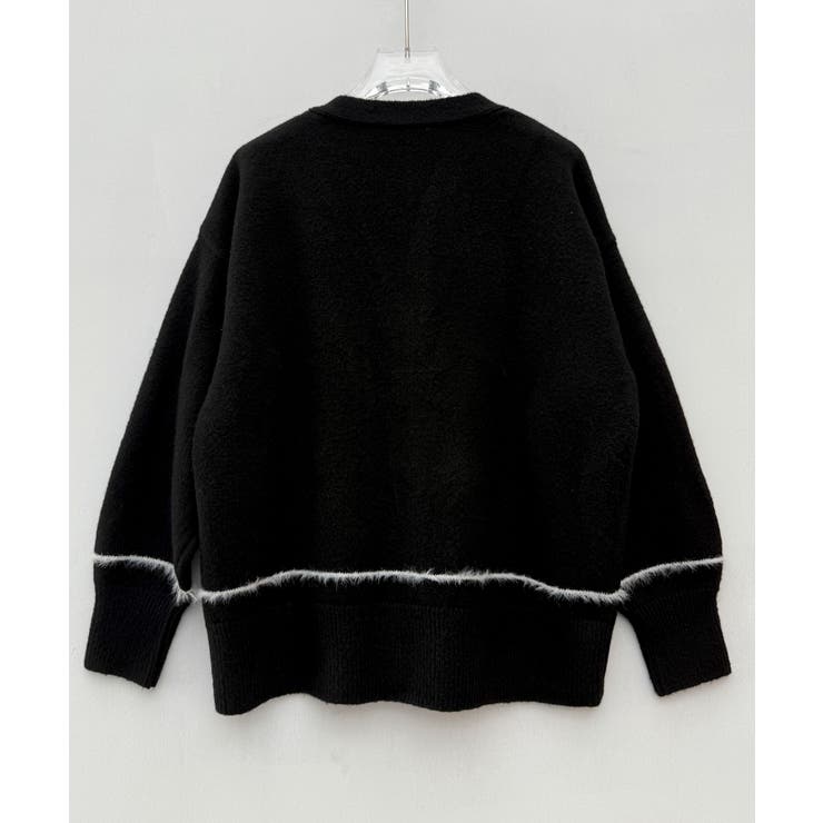 配色ラインロングニットカーディガン | SAISON DE PAPILLON  | 詳細画像13 