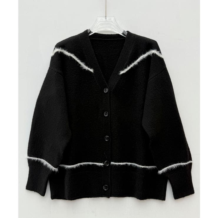 配色ラインロングニットカーディガン | SAISON DE PAPILLON  | 詳細画像12 