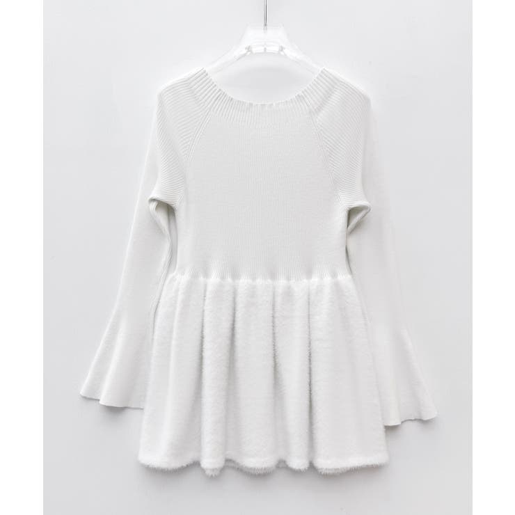 スポンディッシュ ボリューム ぺプラムニット | SAISON DE PAPILLON  | 詳細画像18 