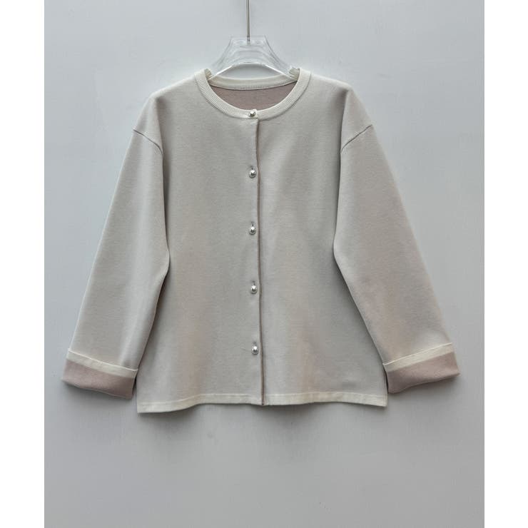 表裏配色ジャカード編みカーディガン | SAISON DE PAPILLON  | 詳細画像30 