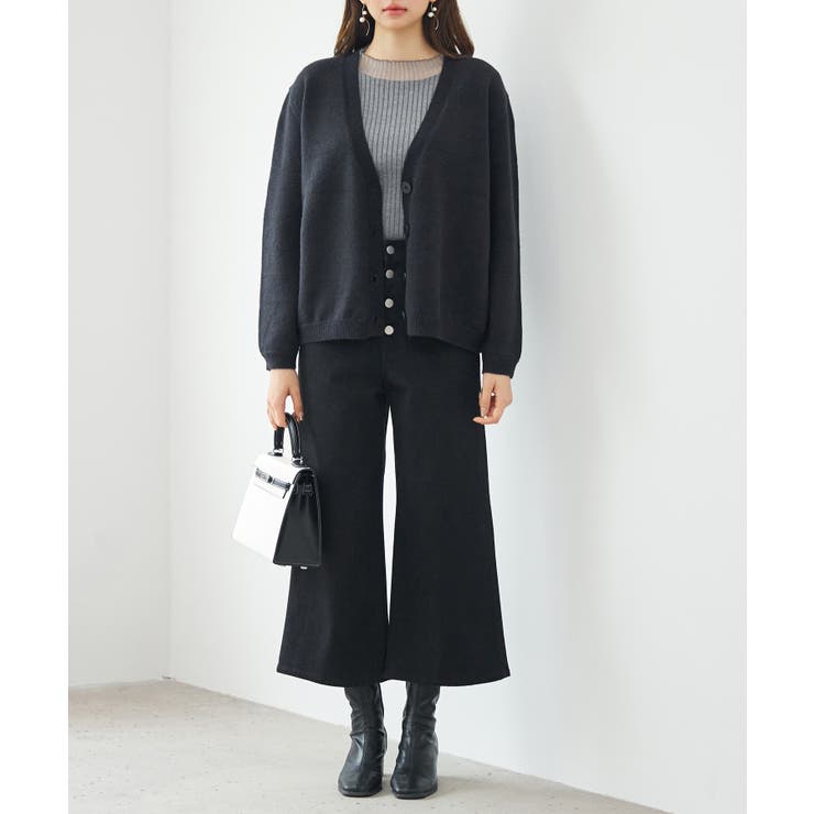 アルチビオ　archivio フリンジニット　セットアップ　ブラック アルチビオarchivio フリンジニットセットアップブラック