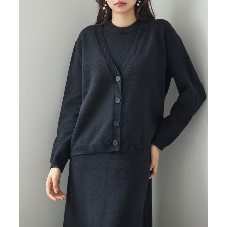 ワンピーとカーディのニットセットアップ/アンサンブル | SAISON DE PAPILLON  | 詳細画像5 