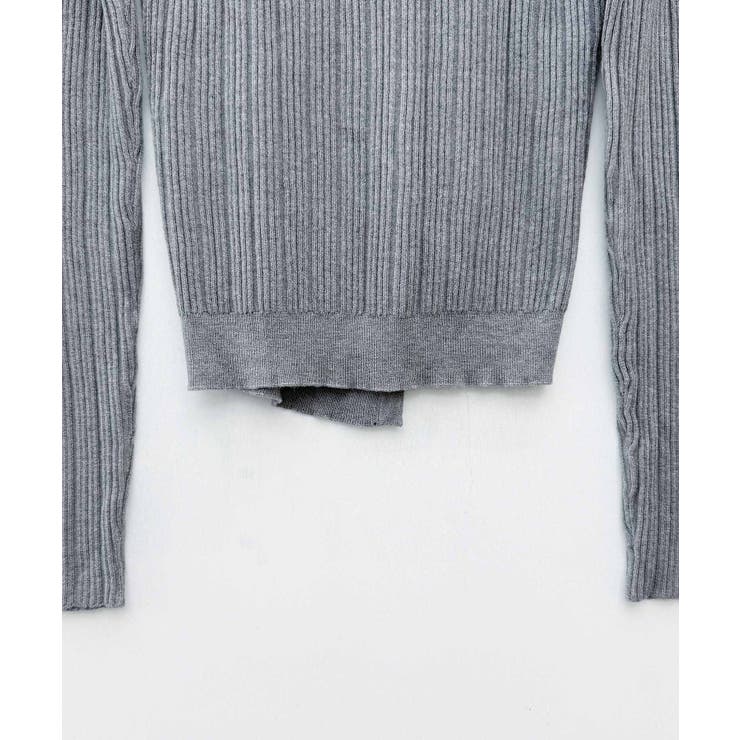 ランダムテレコ編み2枚風ニットトッブス | SAISON DE PAPILLON  | 詳細画像22 