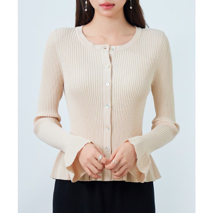 2wayフレア袖口ニットカーディガン | SAISON DE PAPILLON  | 詳細画像6 