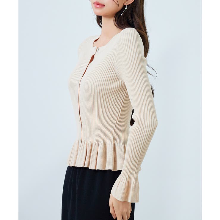 2wayフレア袖口ニットカーディガン | SAISON DE PAPILLON  | 詳細画像8 