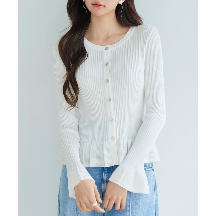 2wayフレア袖口ニットカーディガン | SAISON DE PAPILLON  | 詳細画像14 