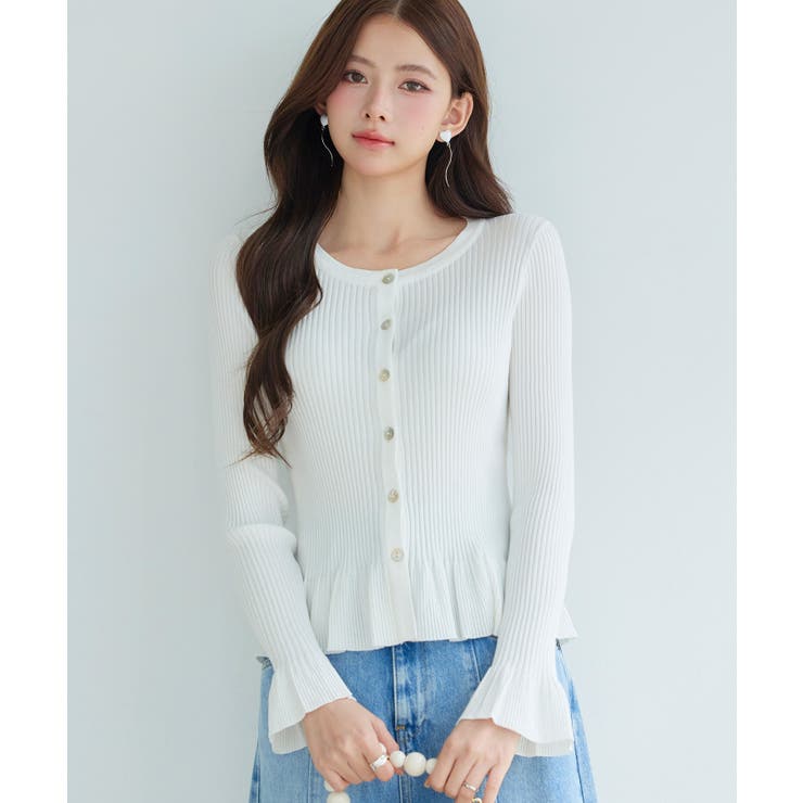 2wayフレア袖口ニットカーディガン | SAISON DE PAPILLON  | 詳細画像12 