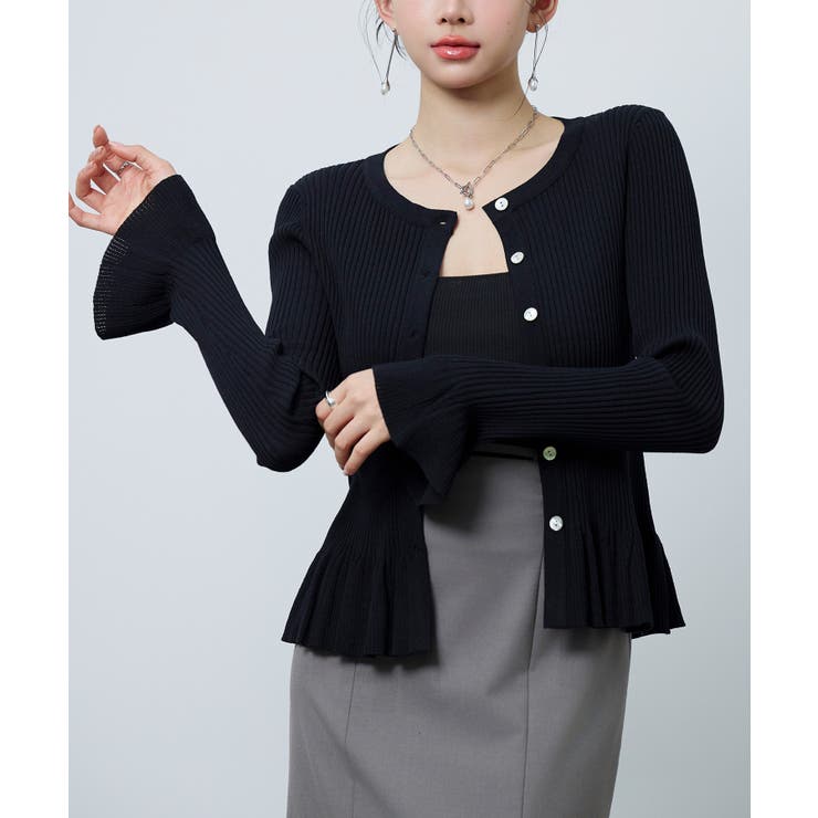 2wayフレア袖口ニットカーディガン | SAISON DE PAPILLON  | 詳細画像26 