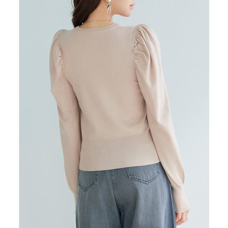 ギャザースリーブニットプルオーバー | SAISON DE PAPILLON  | 詳細画像20 