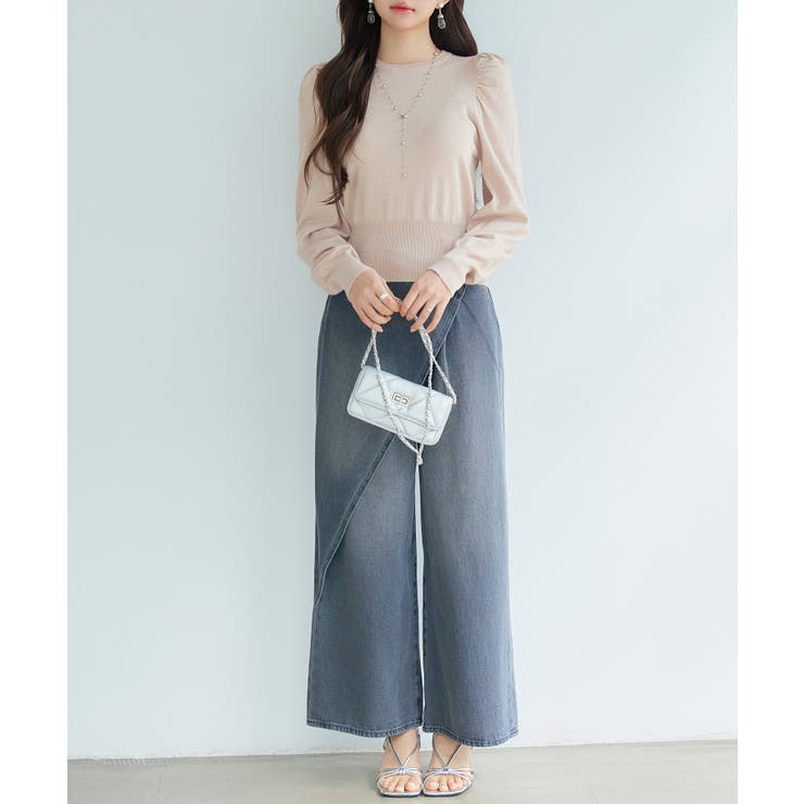 ギャザースリーブニットプルオーバー | SAISON DE PAPILLON  | 詳細画像21 