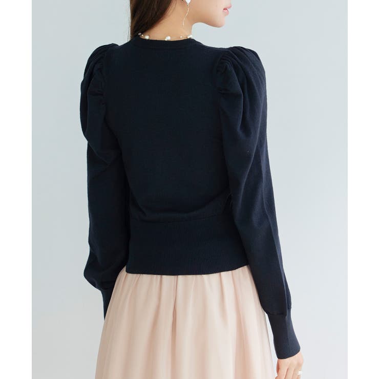 ギャザースリーブニットプルオーバー | SAISON DE PAPILLON  | 詳細画像14 