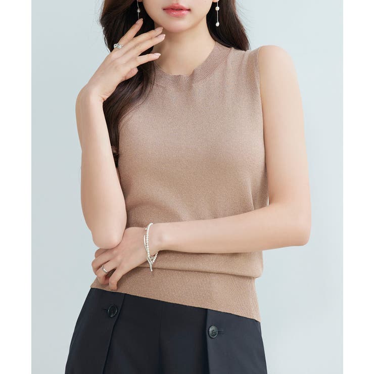 上品なラメー入りニットアンサンプル | SAISON DE PAPILLON  | 詳細画像39 