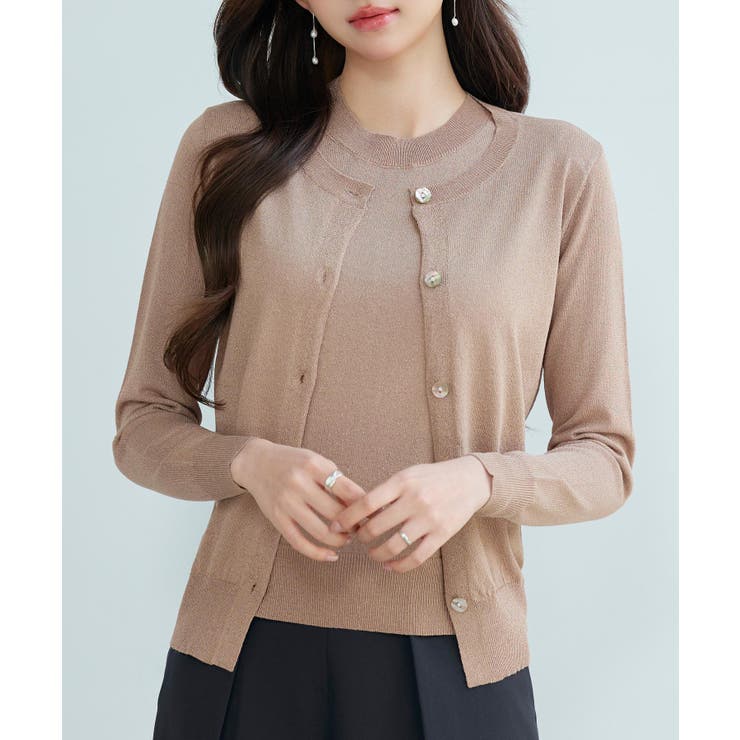 上品なラメー入りニットアンサンプル | SAISON DE PAPILLON  | 詳細画像32 