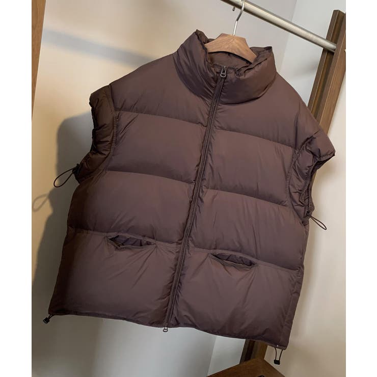 スタンドカラーボリューム中綿ベスト | SAISON DE PAPILLON  | 詳細画像14 