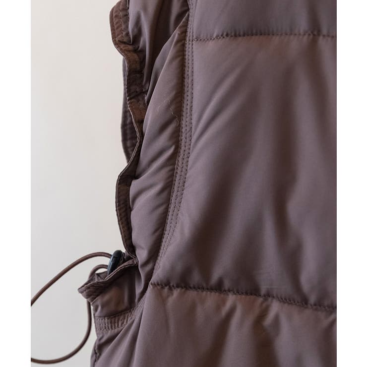 スタンドカラーボリューム中綿ベスト | SAISON DE PAPILLON  | 詳細画像16 