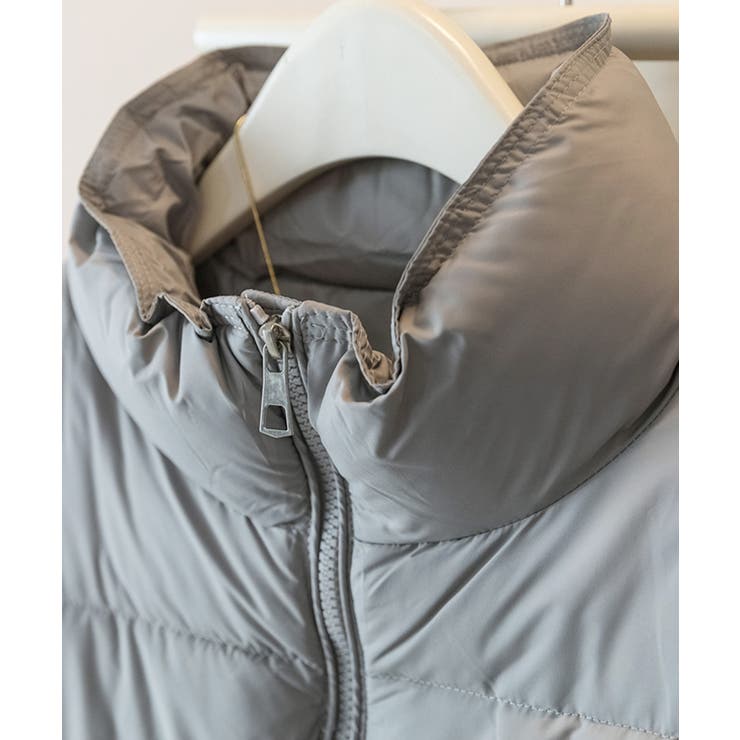 スタンドカラーボリューム中綿ベスト | SAISON DE PAPILLON  | 詳細画像10 