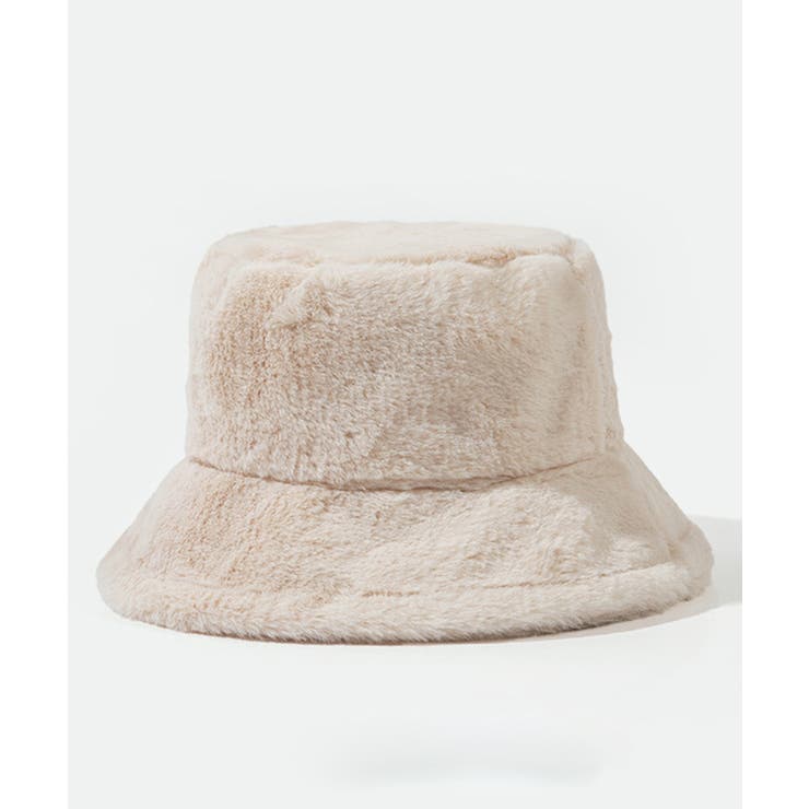 アイボリー | ふわふわフェイクファーバケットハット | SAISON DE PAPILLON 