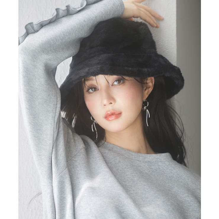 ふわふわフェイクファーバケットハット | SAISON DE PAPILLON  | 詳細画像12 