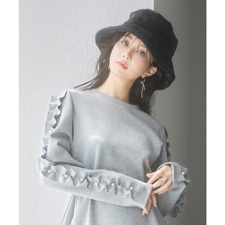 ふわふわフェイクファーバケットハット | SAISON DE PAPILLON  | 詳細画像15 