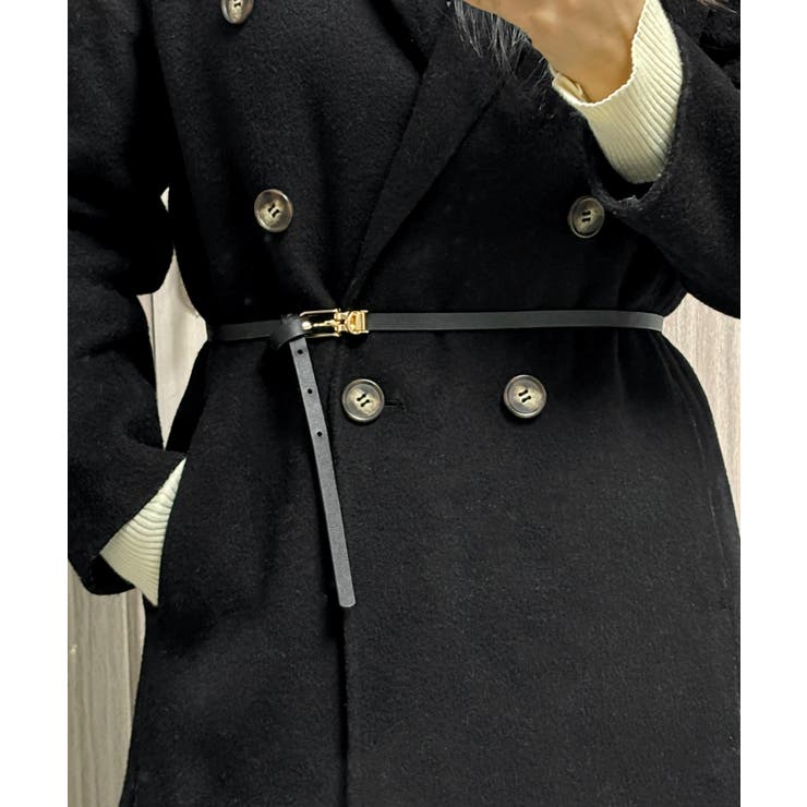 ゴールドバックル細ベルト | SAISON DE PAPILLON  | 詳細画像6 