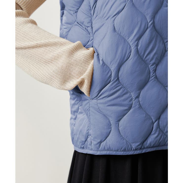 ワントーンキルティングダウンベスト | SAISON DE PAPILLON  | 詳細画像7 