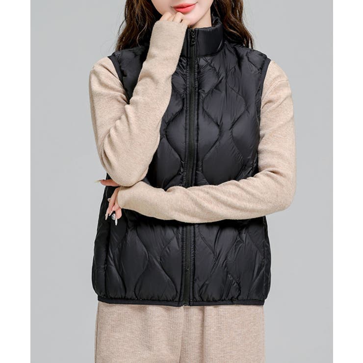 ワントーンキルティングダウンベスト | SAISON DE PAPILLON  | 詳細画像9 