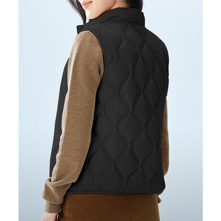 ワントーンキルティングダウンベスト | SAISON DE PAPILLON  | 詳細画像12 