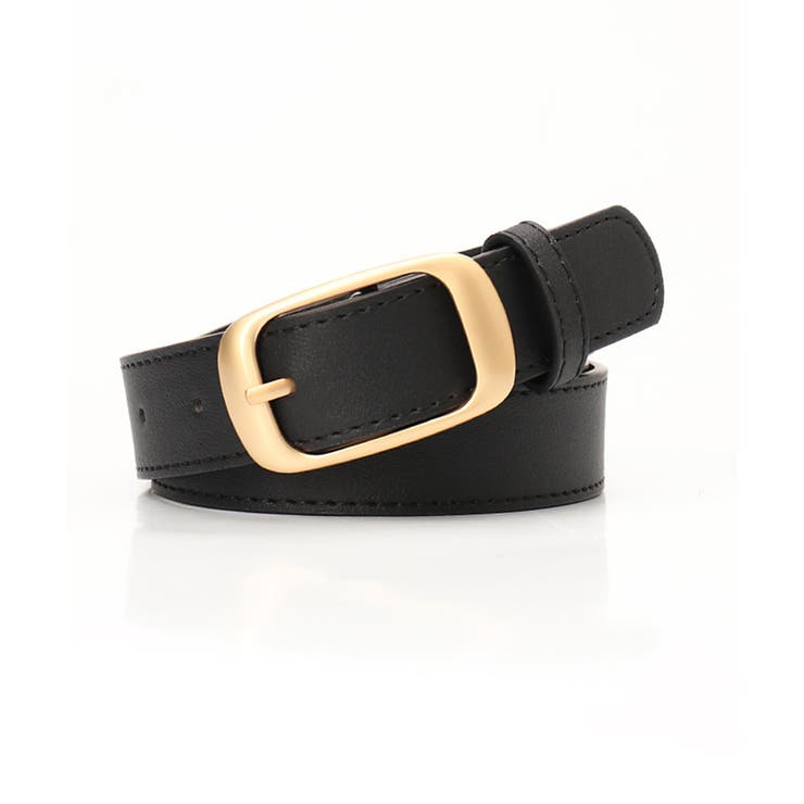 ブラック | マットゴールドレザーベルト | SAISON DE PAPILLON 