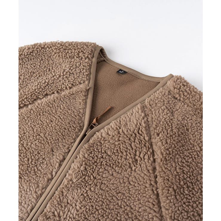 ノーカラーラグラン・スリーブボアブルゾン | SAISON DE PAPILLON  | 詳細画像10 