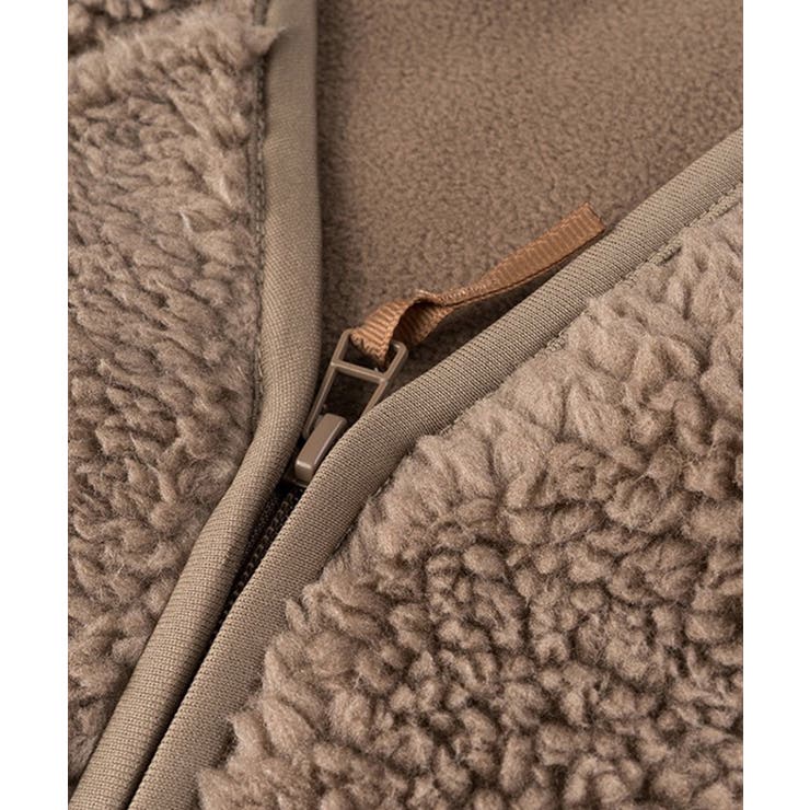 ノーカラーラグラン・スリーブボアブルゾン | SAISON DE PAPILLON  | 詳細画像11 