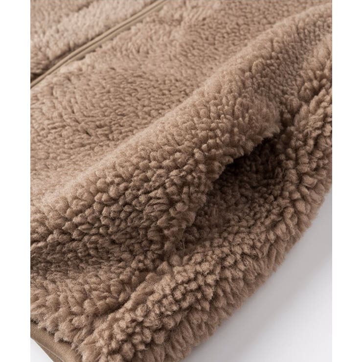 ノーカラーラグラン・スリーブボアブルゾン | SAISON DE PAPILLON  | 詳細画像13 