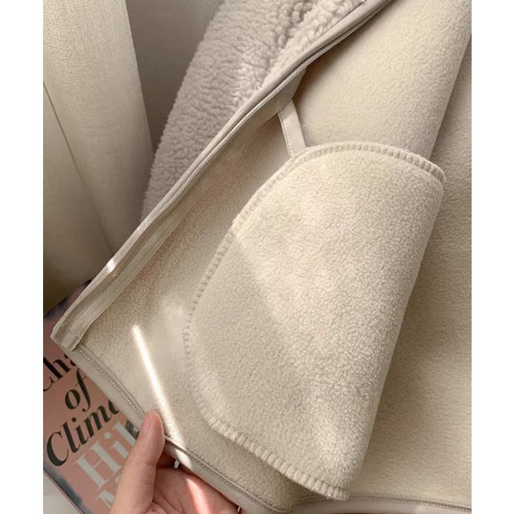 ノーカラーラグラン・スリーブボアブルゾン | SAISON DE PAPILLON  | 詳細画像22 