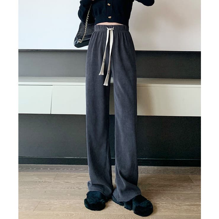 裏起毛コーデユロイワイドパンツ | SAISON DE PAPILLON  | 詳細画像3 