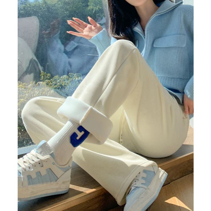 裏起毛コーデユロイワイドパンツ | SAISON DE PAPILLON  | 詳細画像12 