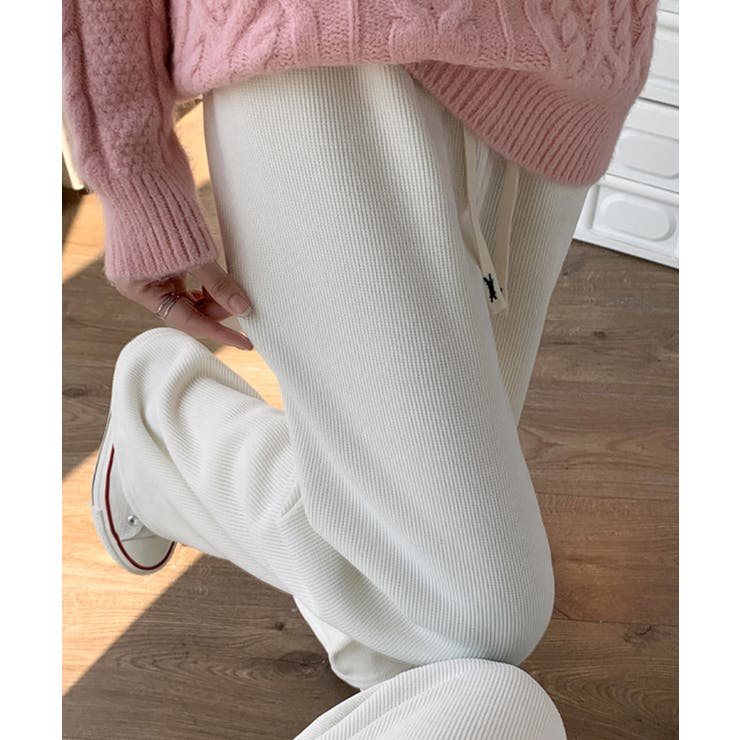 裏起毛コーデユロイワイドパンツ | SAISON DE PAPILLON  | 詳細画像15 