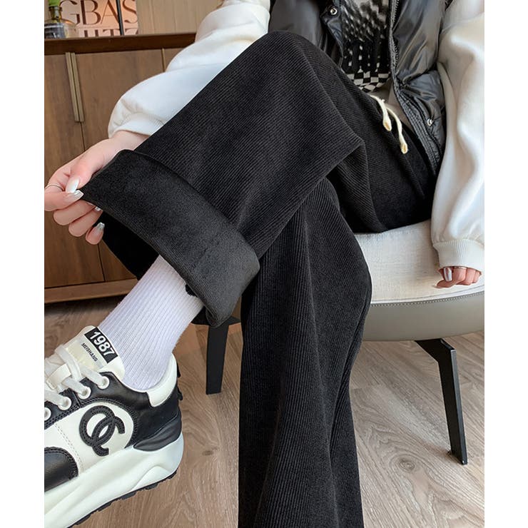 裏起毛コーデユロイワイドパンツ | SAISON DE PAPILLON  | 詳細画像22 