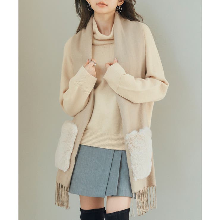 暖か2way大判ストール | SAISON DE PAPILLON  | 詳細画像6 